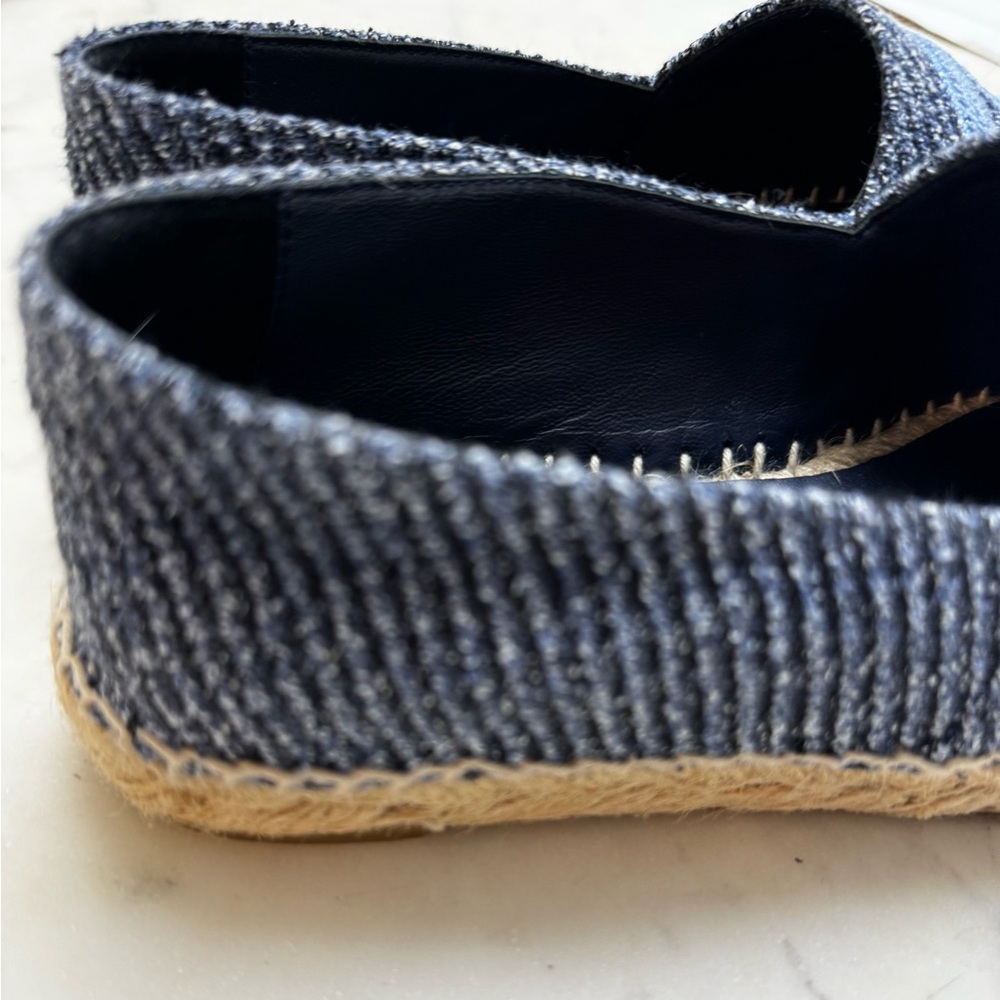 CHANEL 🩵 Espadrilles Blue Canvas size 37 - Picture 6 of 14